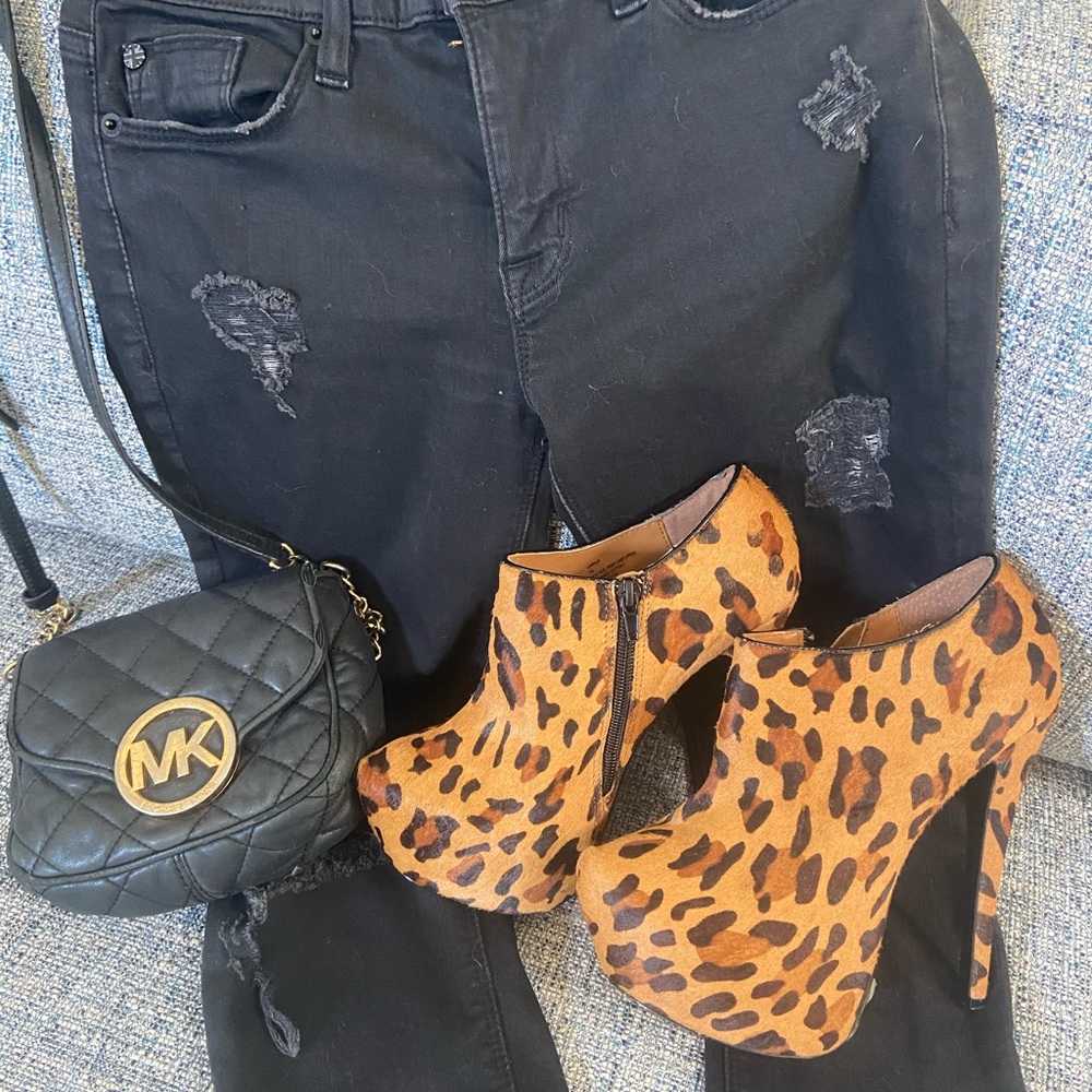 NEW Steve Madden Leopard booties, VIPPPER, Size 7